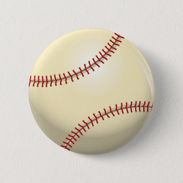 Baseball 6 Cm Round Badge (Front)