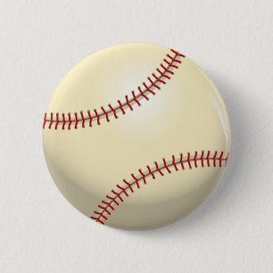 Baseball 6 Cm Round Badge