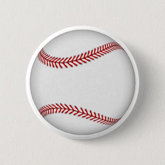 Baseball: 6 Cm Round Badge (Front)