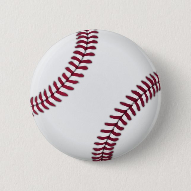 Baseball 6 Cm Round Badge (Front)