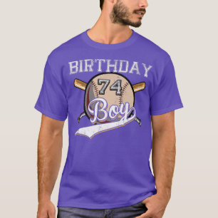 Baseball 74th Birthday Party 74 Years Old Baseball T-Shirt