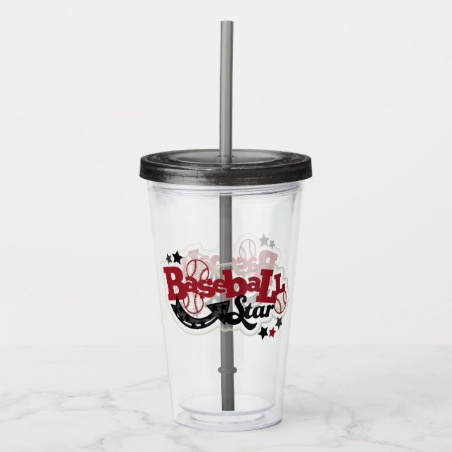 Baseball Acrylic Tumbler (Front)