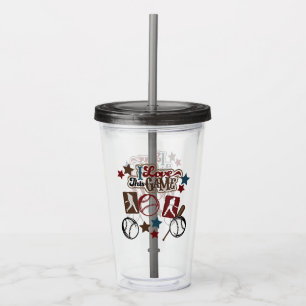 Baseball Acrylic Tumbler