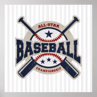 Baseball All Star Team Sport Birthday Party Banner