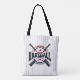 Baseball All Star Team Sport Birthday Party Tote Bag