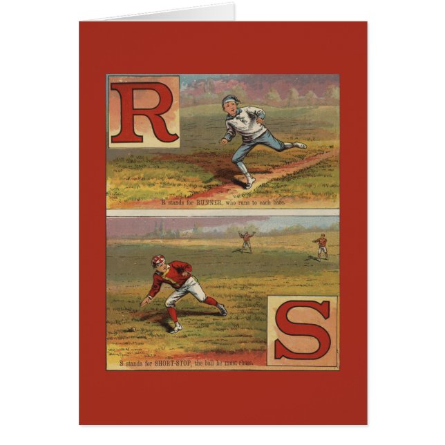 Baseball Alphabet R and S (Front)