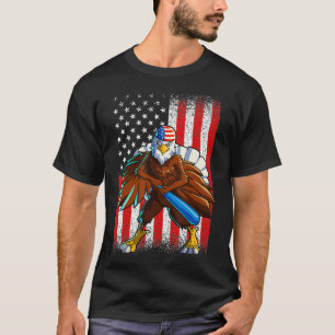 Baseball American Eagle 4th Of July  Men Boys USA  T-Shirt
