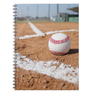 Baseball and Baseball Field Spiral Notebook
