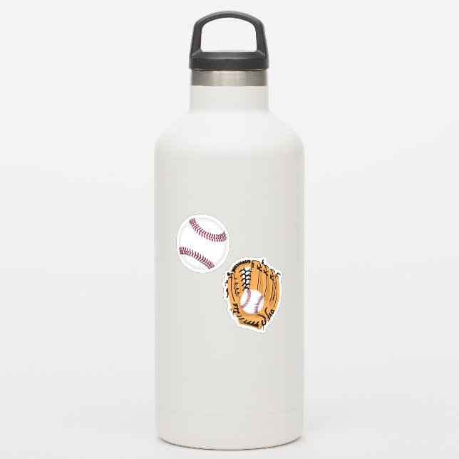 Baseball and Baseball Glove (Waterbottle)