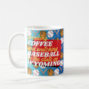 Baseball and Coffee in Wyoming Mug