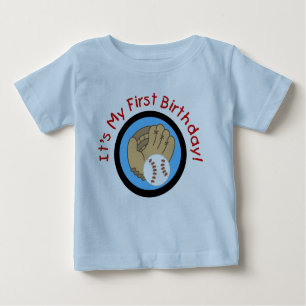 Baseball and Glove 1st Birthday Tshirts and Gifts