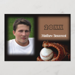 Baseball and Glove Graduation Announcement