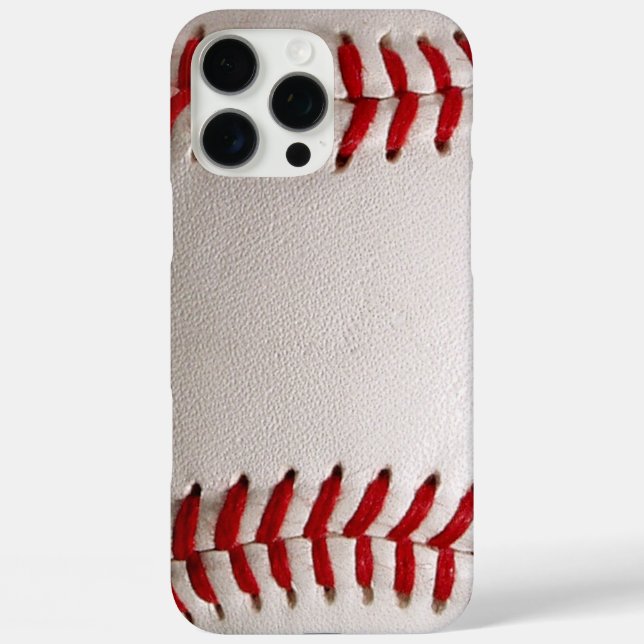 Baseball and Softball Red Stitching Case-Mate iPhone Case (Back)