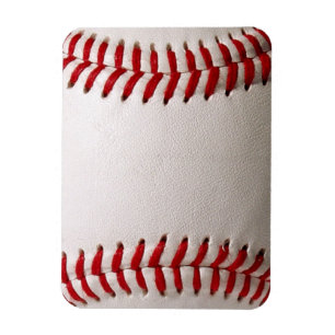 Baseball and Softball Red Stitching Magnet