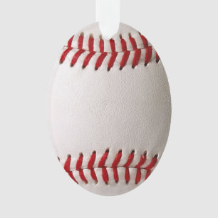 Baseball and Softball Red Stitching Ornament