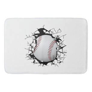 Baseball Apparel - Baseball  Bath Mat