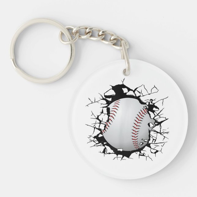 Baseball Apparel - Baseball  Key Ring (Front)