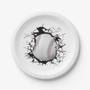 Baseball Apparel - Baseball Paper Plate