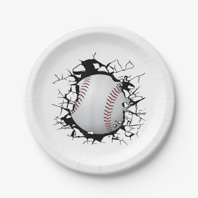 Baseball Apparel - Baseball  Paper Plate (Front)