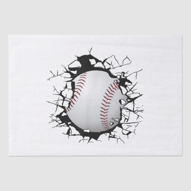 Baseball Apparel - Baseball  Tissue Paper (Front)