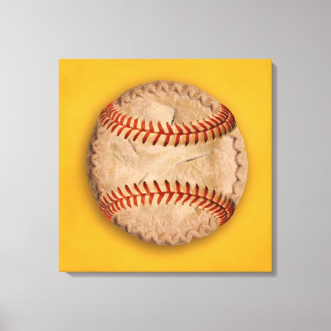 Baseball Apple Pie Canvas Print (Front)