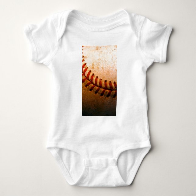 Baseball Art Baby Bodysuit (Front)