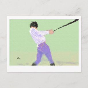 Baseball Art Postcard