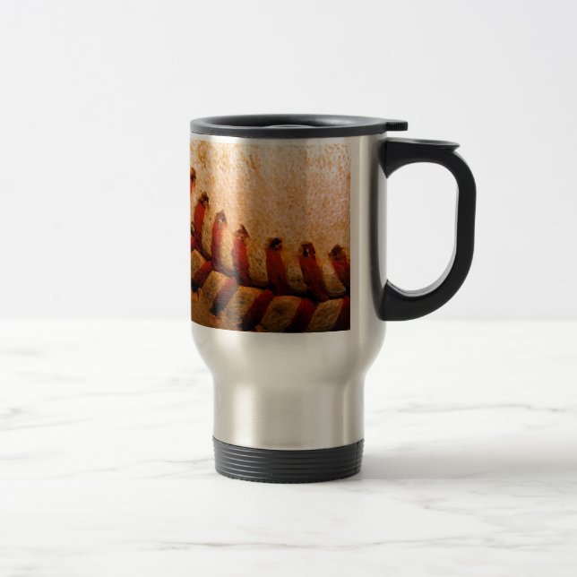 Baseball Art Travel Mug (Right)