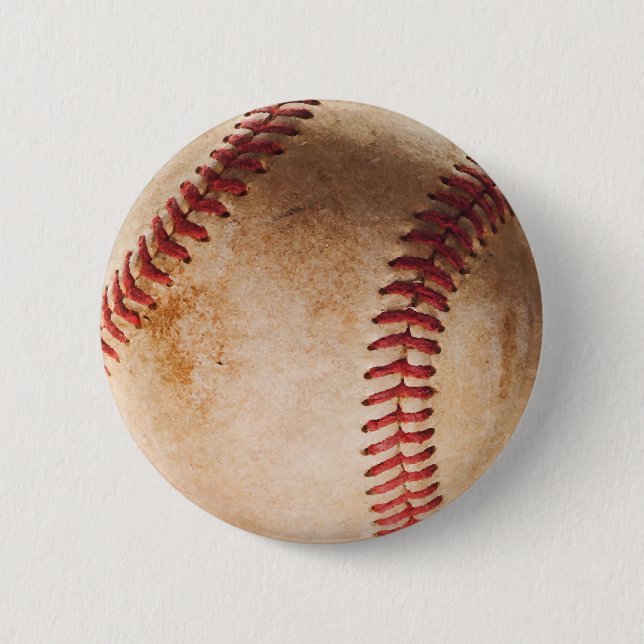 Baseball Artwork 6 Cm Round Badge (Front)