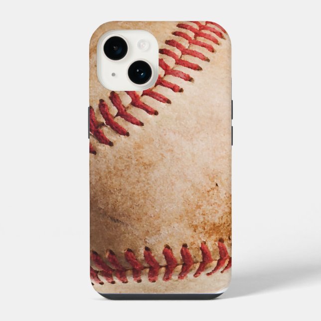 Baseball Artwork iPhone Case (Back)