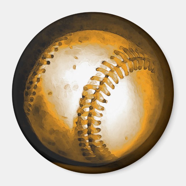 Baseball Artwork Magnet (Front)