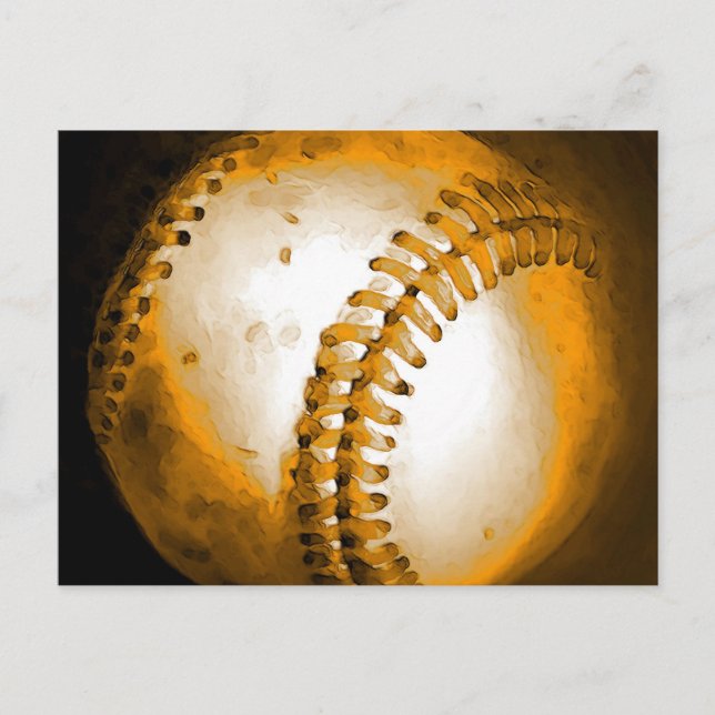 Baseball Artwork Postcard (Front)