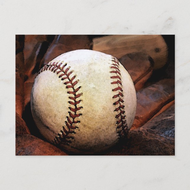 Baseball Artwork Postcard (Front)