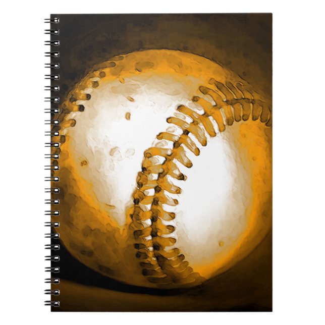 Baseball Artwork Spiral Notebook (Front)
