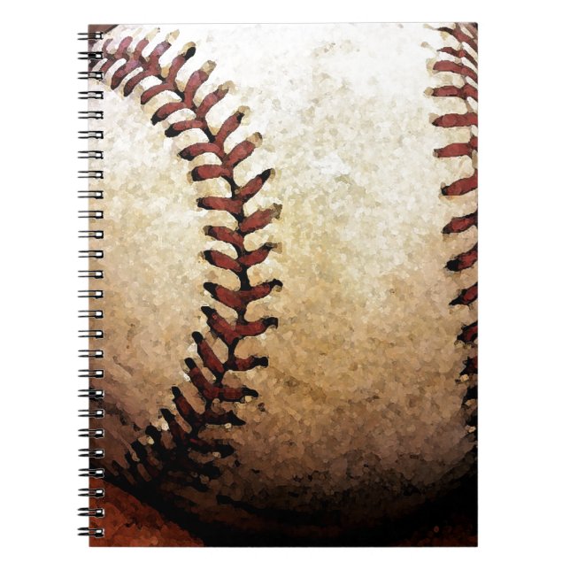 Baseball Artwork Spiral Notebook (Front)
