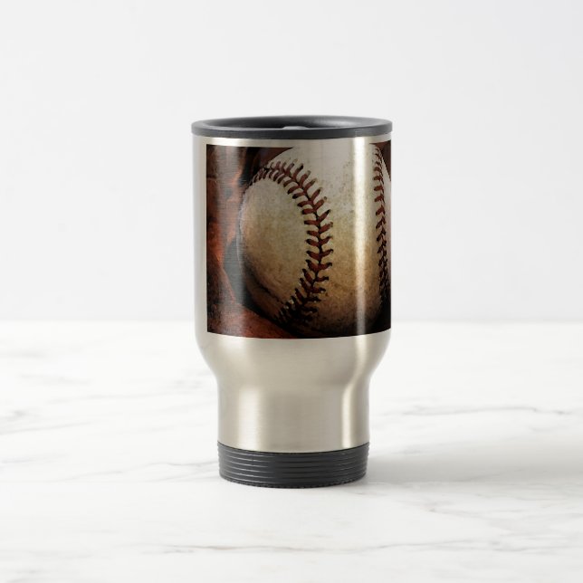 Baseball Artwork Travel Mug (Center)