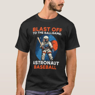 Baseball Astronaut  Baseball Player Sport Outerspa T-Shirt