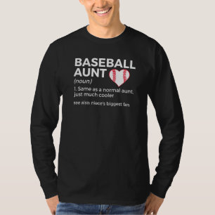 Baseball Aunt Definition Niece's Biggest Fan T-Shirt