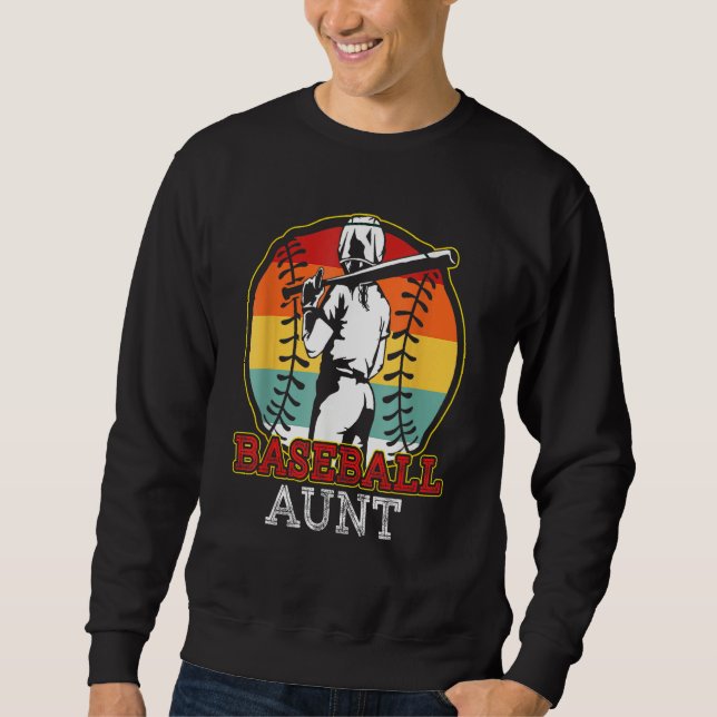 Baseball Aunt Mom Softball Mother Team Sports  For Sweatshirt (Front)