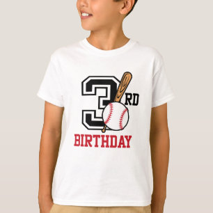 Baseball Baby 3rd birthday t-shirt