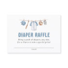 Baseball Baby Shower Diaper Raffle Ticket