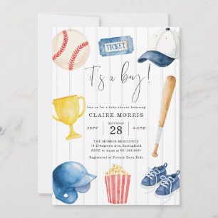 Baseball Baby Shower Invitation