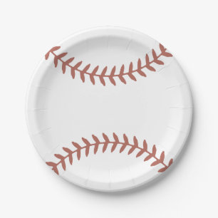 Baseball Baby Shower Paper Plate