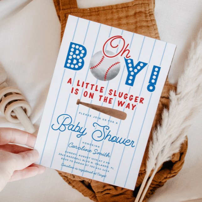 Baseball Baby Shower Sports Theme Invitation (Creator Uploaded)