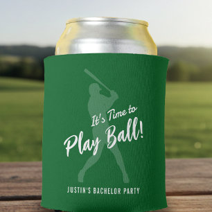 Baseball Bachelor Party It's Time to Play Ball Can Cooler
