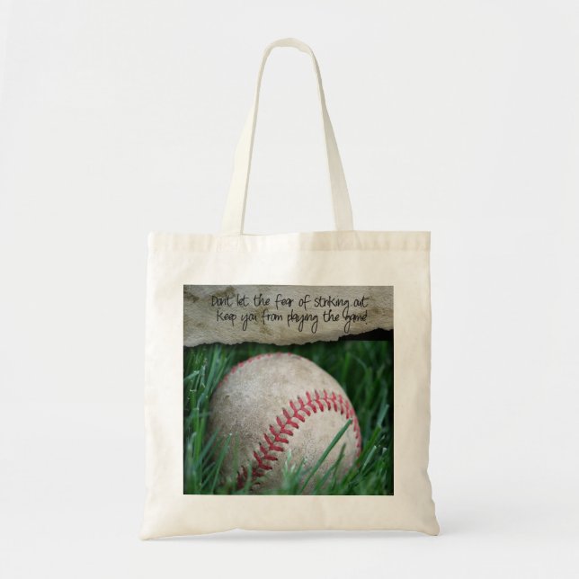 Baseball Bag with Quote (Front)