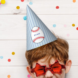 Baseball Ball Birthday Personalised Kids Party Party Hat
