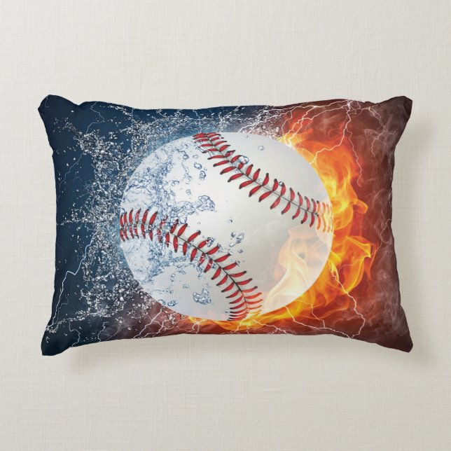 Baseball ball decorative cushion (Front)