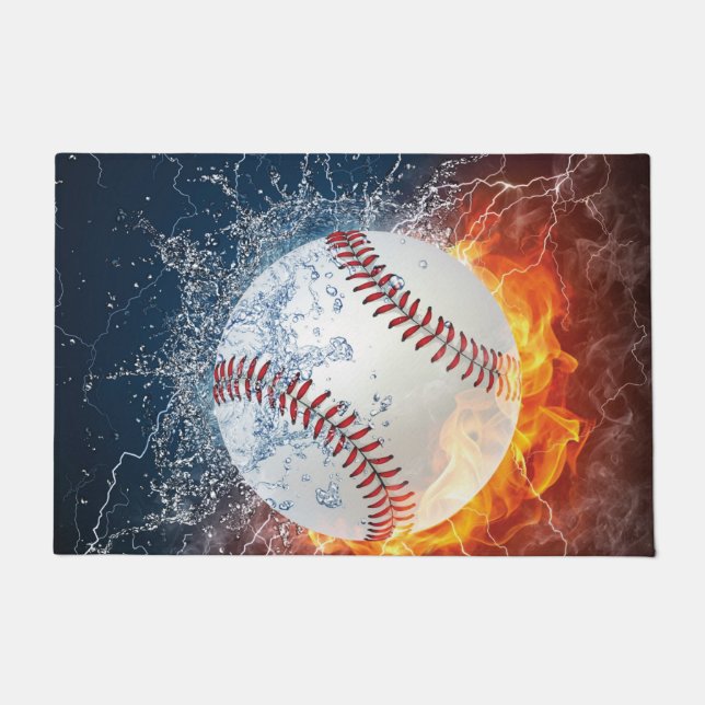 Baseball ball doormat (Front)