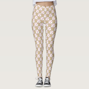 Baseball Ball Pattern Leggings
